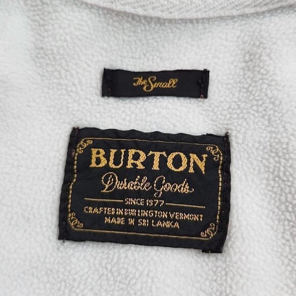 BURTON Full Zip Up Fleece Hoodie Sweatshirt Tie Dye Small         Lot D - Picture 9 of 9